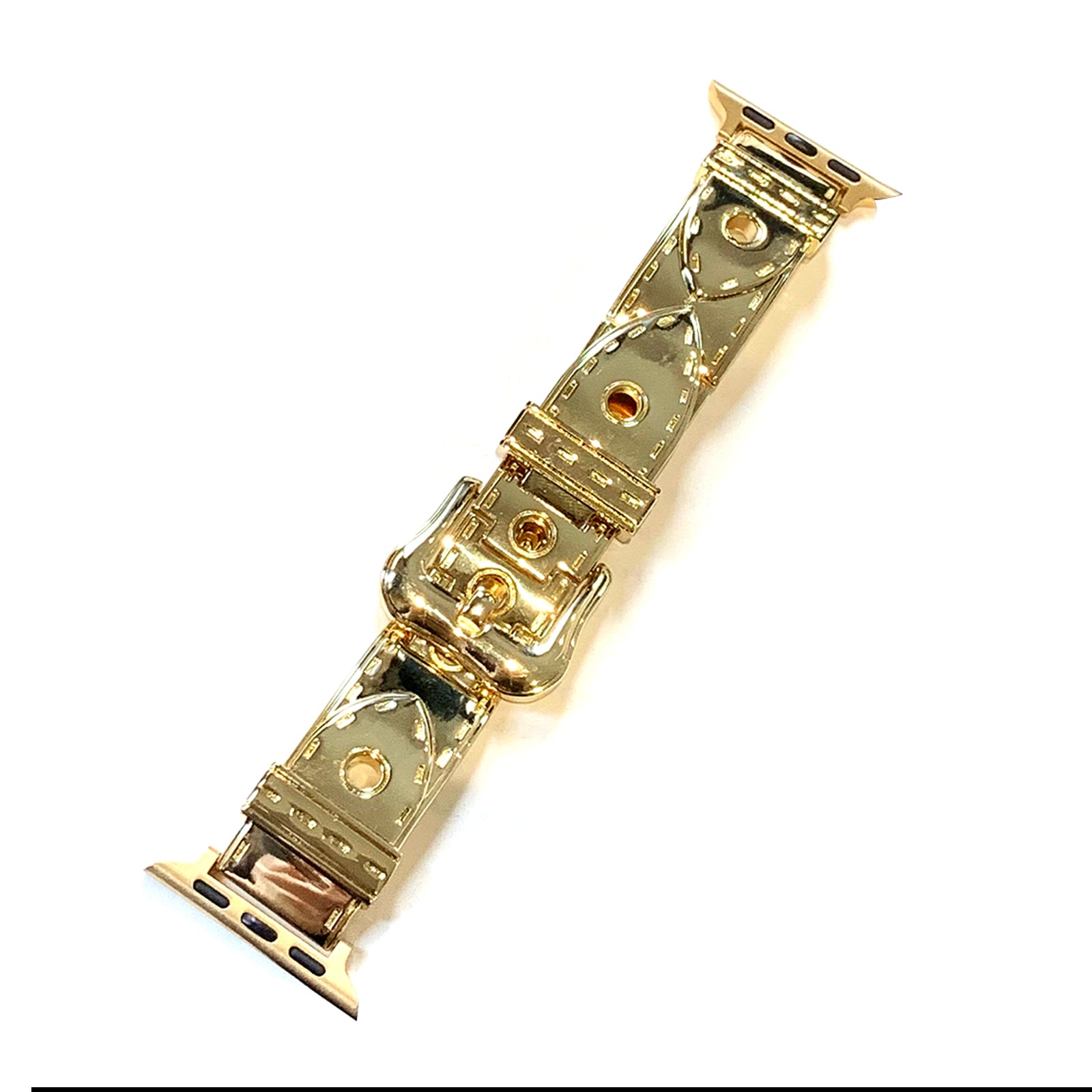 For Apple Watch Ultra 2 Ultra 49mm / Series 9 8 7 45mm / 6 5 4 SE (2022) SE (2023) SE 44mm / 3 2 1 42mm Zinc Alloy Watch Strap - Gold For Apple Watch Ultra 2 Ultra 49mm / Series 9 8 7 45mm / 6 5 4 SE (2022) SE (2023) SE 44mm / 3 2 1 42mm Zinc Alloy Watch Strap - Gold